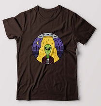 Load image into Gallery viewer, Alien T-Shirt for Men-Coffee Brown-Ektarfa.online