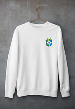 Load image into Gallery viewer, Brazil Football Unisex Sweatshirt for Men/Women-White-Ektarfa.online