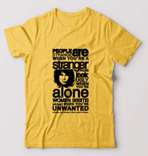 Load image into Gallery viewer, Jim Morrison T-Shirt for Men-Golden Yellow-Ektarfa.online