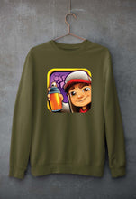 Load image into Gallery viewer, Subway Surfers Unisex Sweatshirt for Men/Women-Olive Green-Ektarfa.online