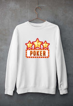 Load image into Gallery viewer, Poker Unisex Sweatshirt for Men/Women-White-Ektarfa.online