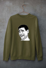 Load image into Gallery viewer, Yao Ming Face(Bitch Please) Unisex Sweatshirt for Men/Women-Olive Green-Ektarfa.online