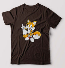 Load image into Gallery viewer, Tails Sonic T-Shirt for Men-Coffee Brown-Ektarfa.online
