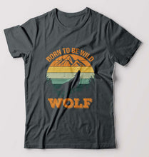 Load image into Gallery viewer, Wolf T-Shirt for Men-Steel grey-Ektarfa.online