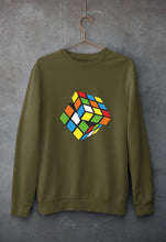 Load image into Gallery viewer, Rubik's Cube Unisex Sweatshirt for Men/Women-Olive Green-Ektarfa.online