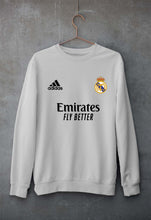 Load image into Gallery viewer, Real Madrid 2021-22 Unisex Sweatshirt for Men/Women-Grey Melange-Ektarfa.online