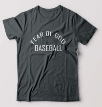 Load image into Gallery viewer, Fear of God Baseball T-Shirt for Men-Steel grey-Ektarfa.online