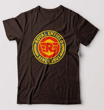 Load image into Gallery viewer, Royal Enfield T-Shirt for Men-Coffee brown-Ektarfa.online