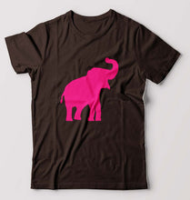 Load image into Gallery viewer, Pink Elephant T-Shirt for Men-Coffee Brown-Ektarfa.online