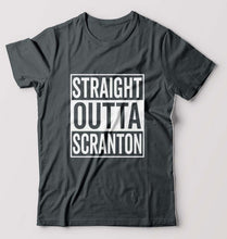 Load image into Gallery viewer, Straight Outta Scranton T-Shirt for Men-Steel grey-Ektarfa.online
