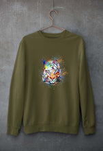 Load image into Gallery viewer, Tiger Unisex Sweatshirt for Men/Women-Olive Green-Ektarfa.online