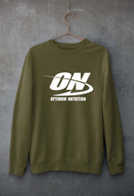 Load image into Gallery viewer, optimum nutrition (ON) Unisex Sweatshirt for Men/Women-Olive Green-Ektarfa.online