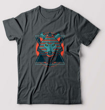Load image into Gallery viewer, Fox Wolf T-Shirt for Men-Steel Grey-Ektarfa.online