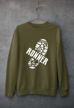 Load image into Gallery viewer, Runner Running Unisex Sweatshirt for Men/Women-Olive Green-Ektarfa.online