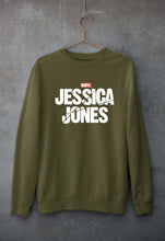 Load image into Gallery viewer, Jessica Jones Unisex Sweatshirt for Men/Women-Olive Green-Ektarfa.online