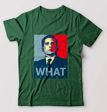 Load image into Gallery viewer, Michael Scott T-Shirt for Men-Bottle Green-Ektarfa.online