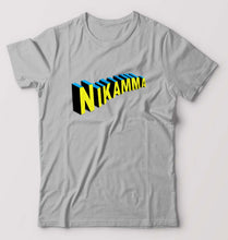 Load image into Gallery viewer, Nikamma T-Shirt for Men-Grey Melange-Ektarfa.online