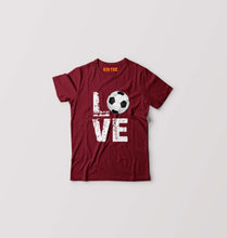 Load image into Gallery viewer, Love Football Kids T-Shirt for Boy/Girl-Maroon-Ektarfa.online