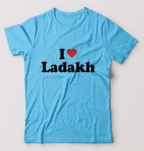 Load image into Gallery viewer, I Love Ladakh T-Shirt for Men-Light Blue-Ektarfa.online