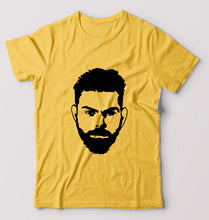 Load image into Gallery viewer, Virat Kohli T-Shirt for Men-Golden Yellow-Ektarfa.online