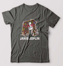 Load image into Gallery viewer, Janis Joplin T-Shirt for Men-Charcoal-Ektarfa.online