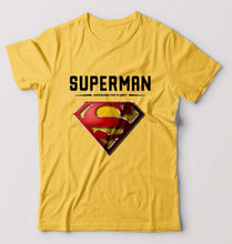 Load image into Gallery viewer, Superman Superhero T-Shirt for Men-Golden Yellow-Ektarfa.online