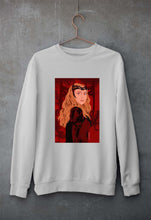 Load image into Gallery viewer, Scarlet Witch Wanda Unisex Sweatshirt for Men/Women-Grey Melange-Ektarfa.online