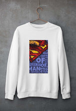 Load image into Gallery viewer, Superman Superhero Unisex Sweatshirt for Men/Women-White-Ektarfa.online