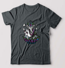 Load image into Gallery viewer, Psychedelic Ganesha T-Shirt for Men-Steel Grey-Ektarfa.online