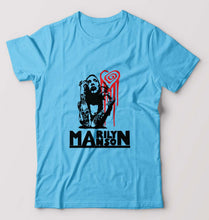Load image into Gallery viewer, Marilyn Manson T-Shirt for Men-Light Blue-Ektarfa.online