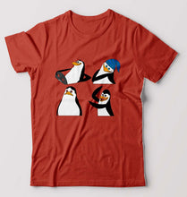 Load image into Gallery viewer, Penguins of Madagascar T-Shirt for Men-Brick Red-Ektarfa.online