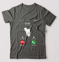 Load image into Gallery viewer, Goa Calling T-Shirt for Men-Charcoal-Ektarfa.online