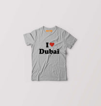 Load image into Gallery viewer, I Love Dubai Kids T-Shirt for Boy/Girl-Grey-Ektarfa.online