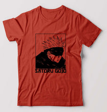Load image into Gallery viewer, Gojo Satoru Anime T-Shirt for Men-Brick Red-Ektarfa.online