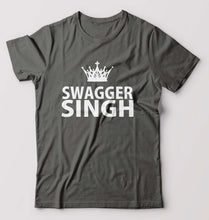 Load image into Gallery viewer, Swagger Singh T-Shirt for Men-Charcoal-Ektarfa.online