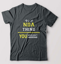 Load image into Gallery viewer, NDA Army T-Shirt for Men-Steel grey-Ektarfa.online