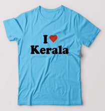 Load image into Gallery viewer, I Love Kerala T-Shirt for Men-Light Blue-Ektarfa.online
