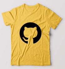 Load image into Gallery viewer, GitHub T-Shirt for Men-Golden Yellow-Ektarfa.online