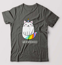 Load image into Gallery viewer, Cat Unicorn T-Shirt for Men-Charcoal-Ektarfa.online