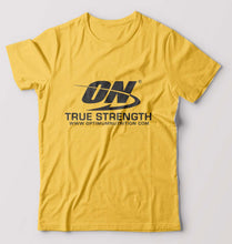 Load image into Gallery viewer, optimum nutrition T-Shirt for Men-Golden Yellow-Ektarfa.online