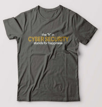 Load image into Gallery viewer, Cyber Security T-Shirt for Men-Charcoal-Ektarfa.online