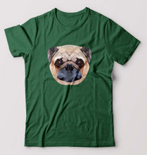 Load image into Gallery viewer, Pug Dog T-Shirt for Men-Dark Green-Ektarfa.online