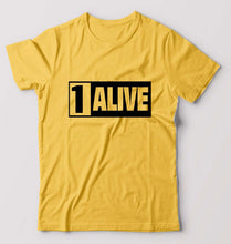 Load image into Gallery viewer, PUBG 1 Alive T-Shirt for Men-Golden Yellow-Ektarfa.online