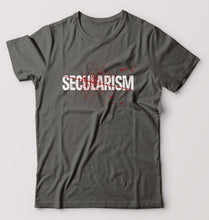 Load image into Gallery viewer, Secularism T-Shirt for Men-Charcoal-Ektarfa.online