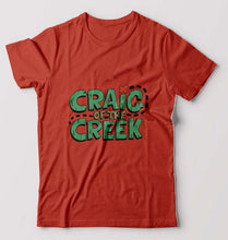 Load image into Gallery viewer, Craig of the Creek T-Shirt for Men-Brick Red-Ektarfa.online