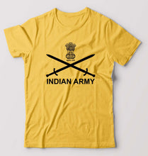 Load image into Gallery viewer, Indian Army T-Shirt for Men-Golden yellow-Ektarfa.online