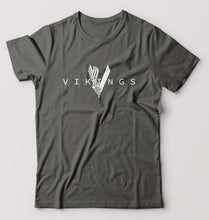 Load image into Gallery viewer, Vikings T-Shirt for Men-Charcoal-Ektarfa.online
