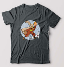Load image into Gallery viewer, Tintin T-Shirt for Men-Steel Grey-Ektarfa.online