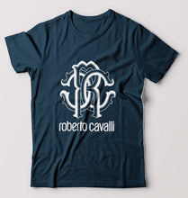 Load image into Gallery viewer, Roberto Cavalli T-Shirt for Men-Petrol Blue-Ektarfa.online