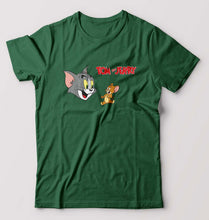 Load image into Gallery viewer, Tom and Jerry T-Shirt for Men-Bottle Green-Ektarfa.online
